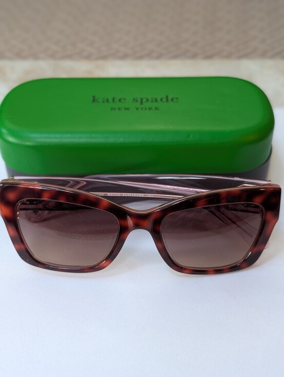 Kate Spade Valeria/S Tortoise Cat-Eye Sunglasses with Brown Gradient Lenses NWOT main image 8